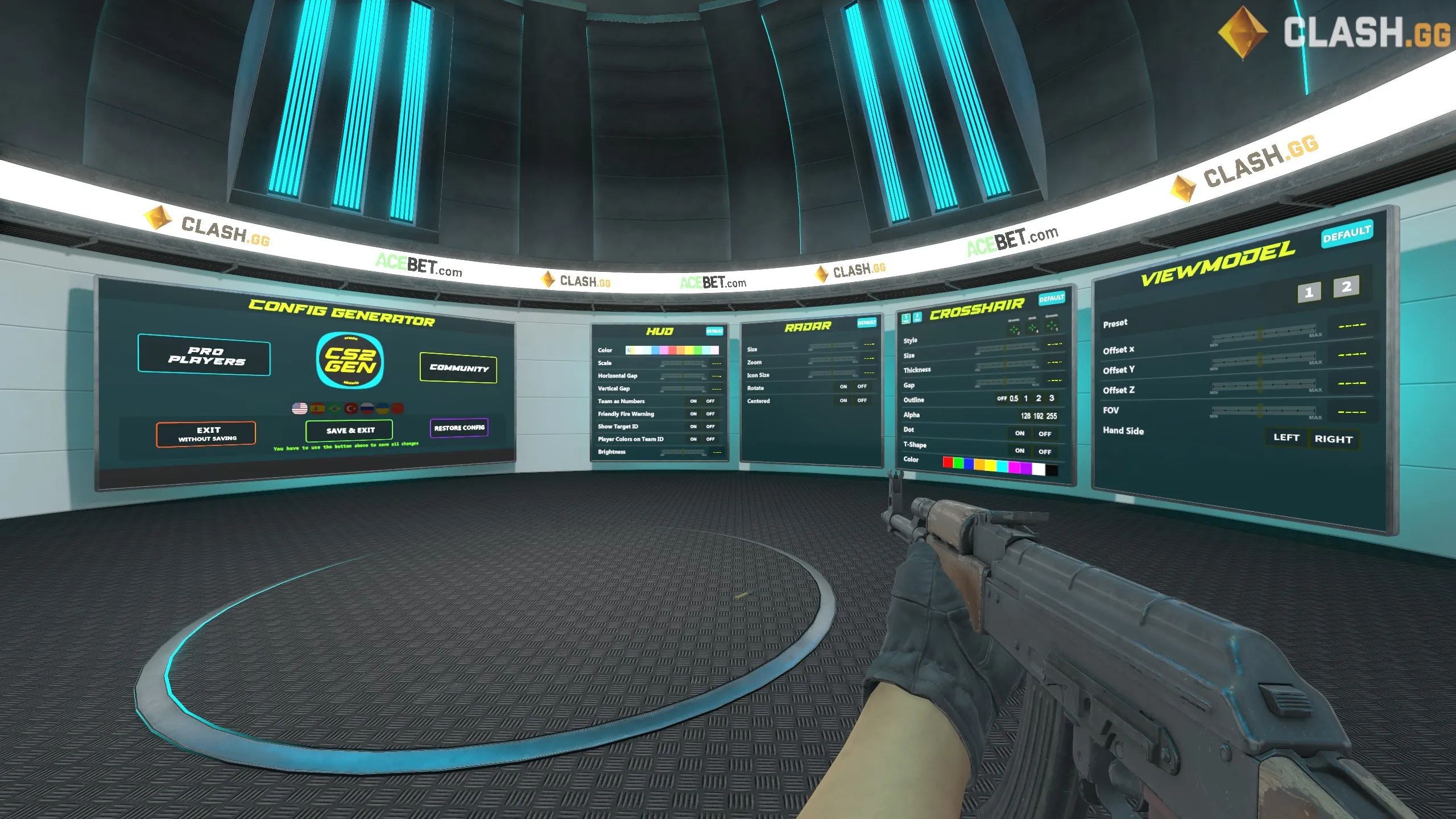 crashz' Crosshair Generator v4 — interactive crosshair builder