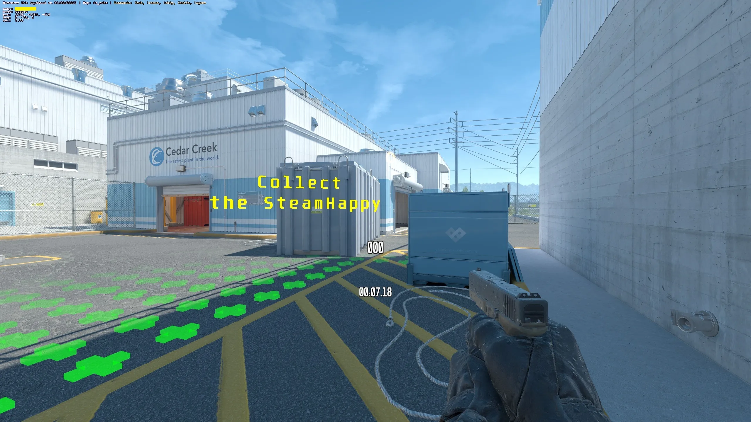 Movement Hub — bunny hopping and counter-strafe training