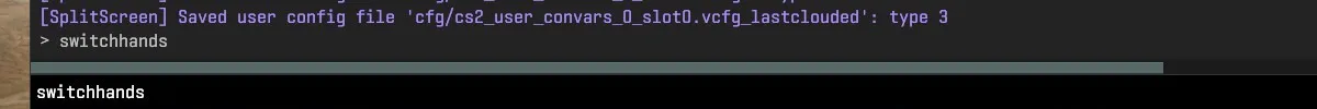 Switch Hands With Console Command